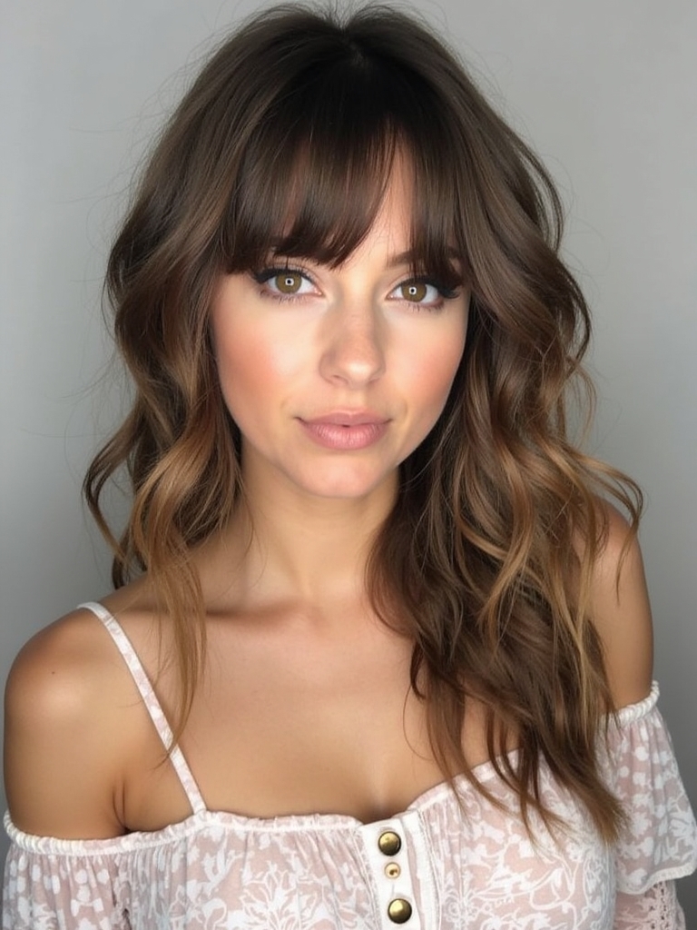 Face Framing Curtain Bangs