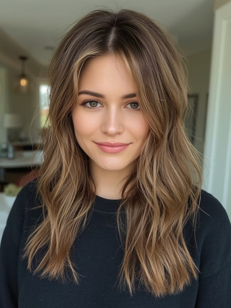 Honey Brown Balayage: Cookie Dough