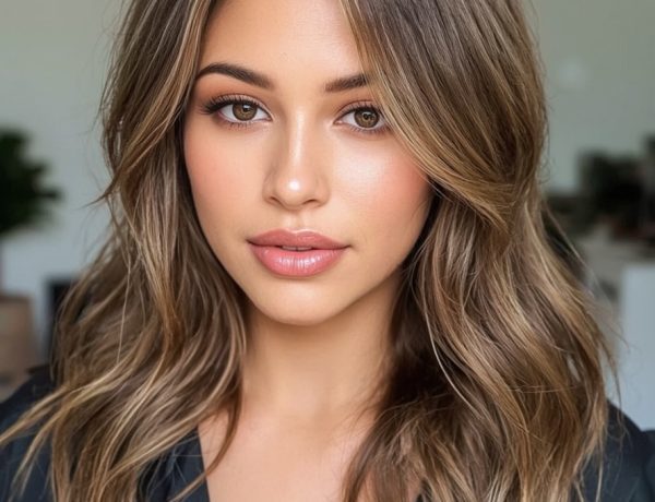 Teddy Bronde Hair Color with Half Up Half Down