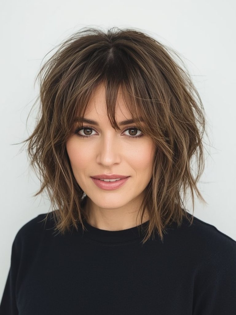 Hairstyle For Thin Fine Hair Over 50: Sleek Straight Bob