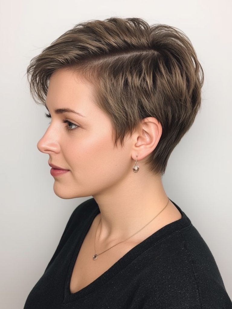 Hairstyle For Thin Fine Hair Over 50: Layered Shag