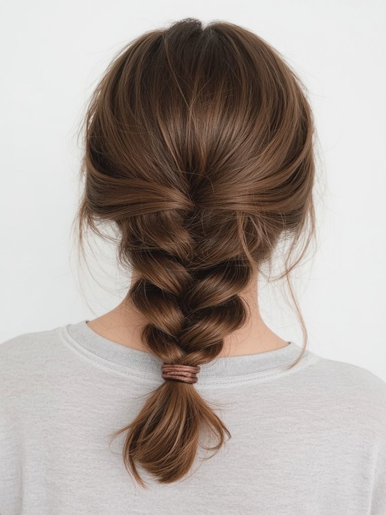 Hair Wrap Designs : Wrapped Ponytail with Braided Accent