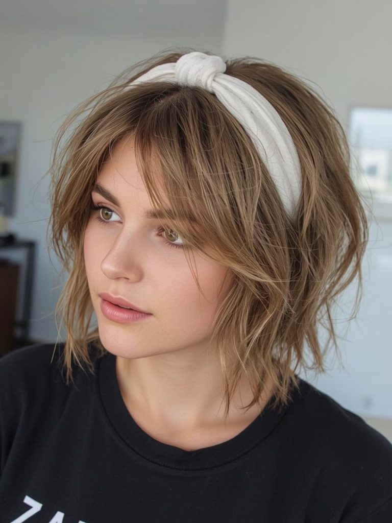 Embrace Silver With Short Messy Haircuts For Women