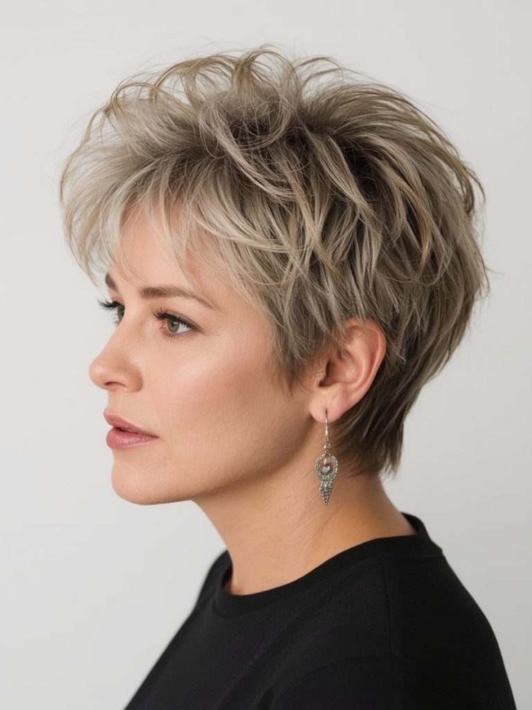 Hairstyles For Thin Fine Hair Over 60: Tousled Waves with Long Layers