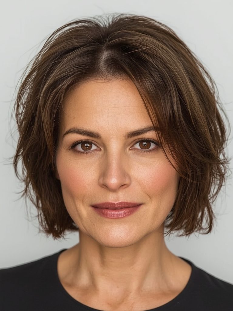 Concave Bob For Thin Hair Older Women