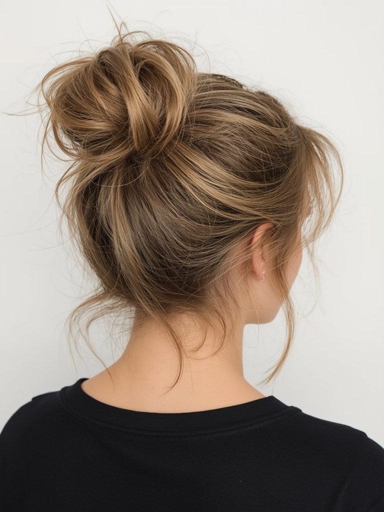 Hairstyles For Thin Fine Hair Over 60: Side-Swept Bangs with Shoulder-Length Layers