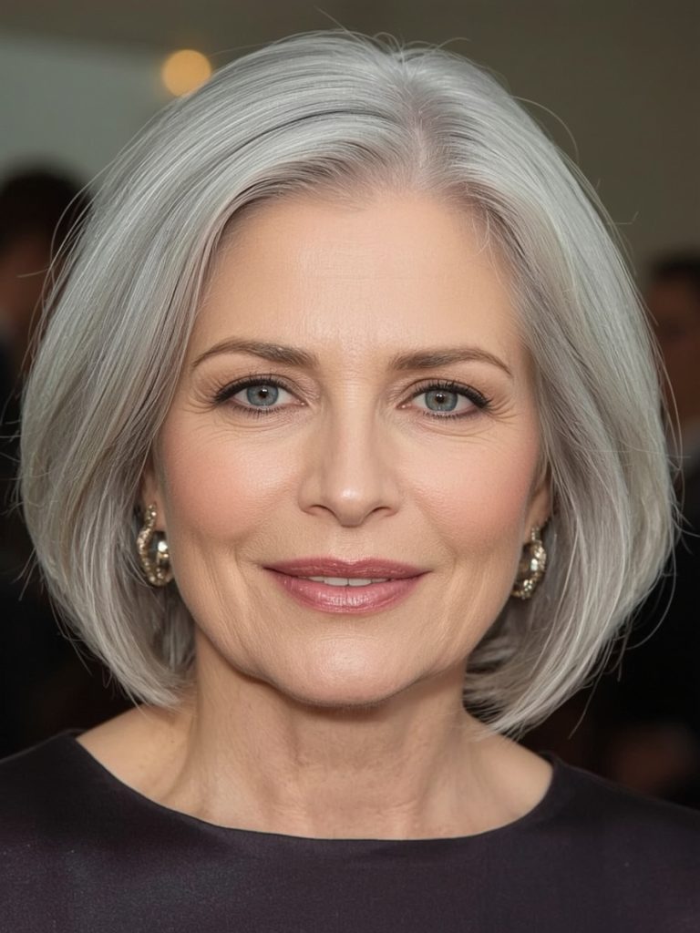 French Bob For Thin Hair Older Women