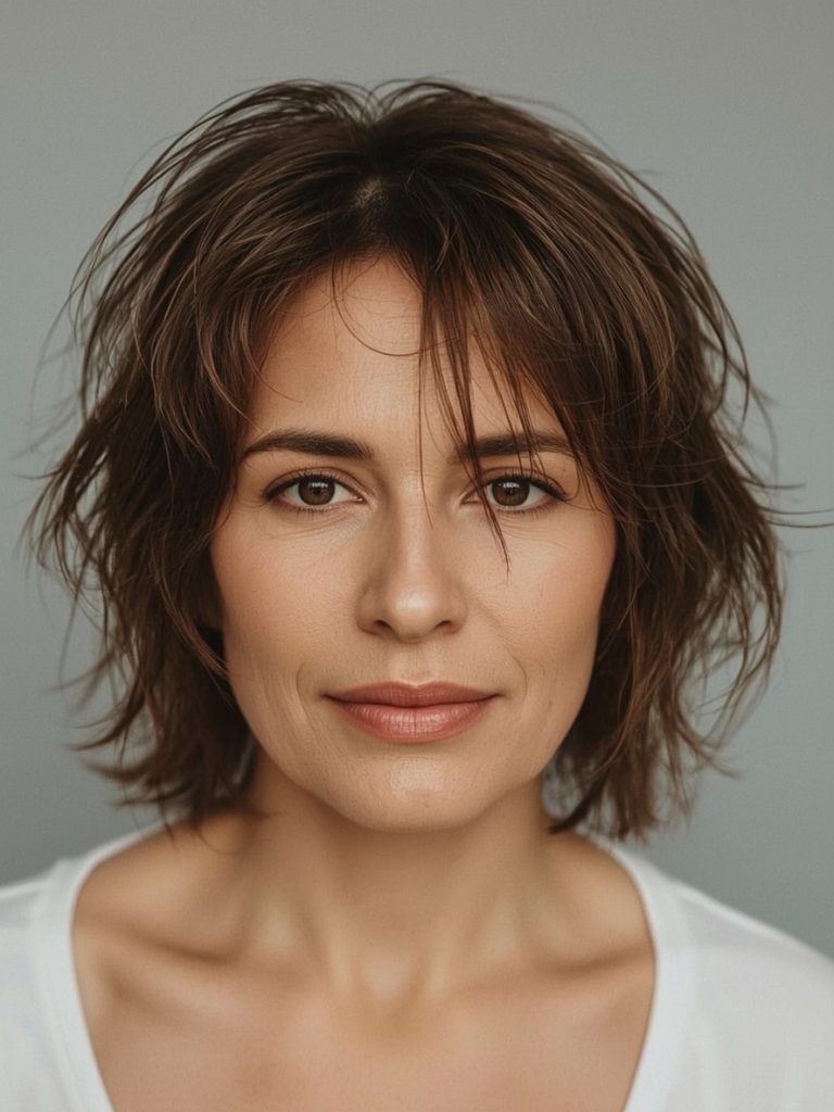 Face-Framing Bob For Thin Hair Older Women