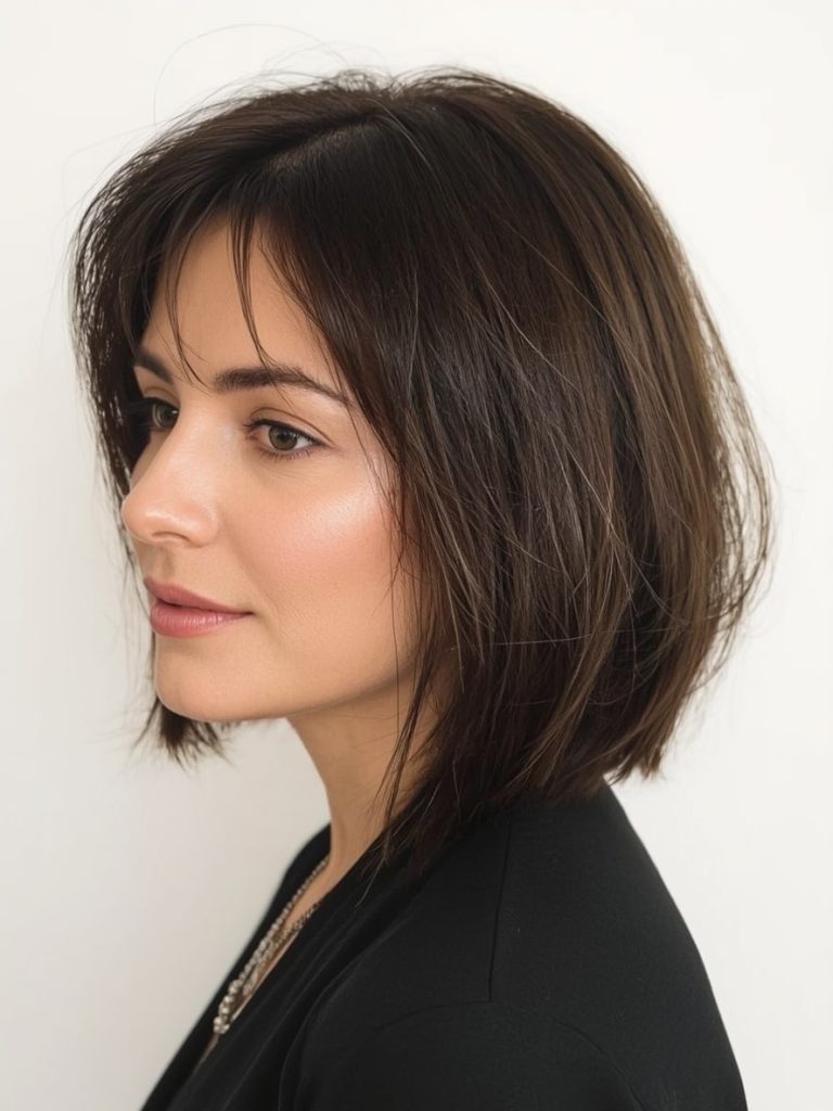 Hairstyles For Thin Fine Hair Over 60: Low Ponytail with Voluminous Top