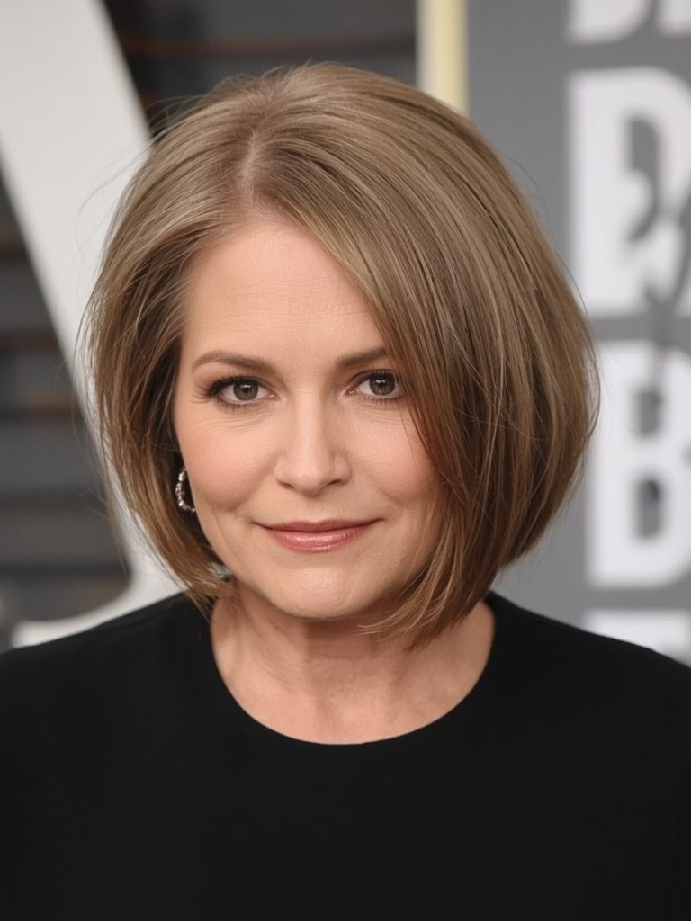 Bob With Root Lift For Thin Hair Older Women