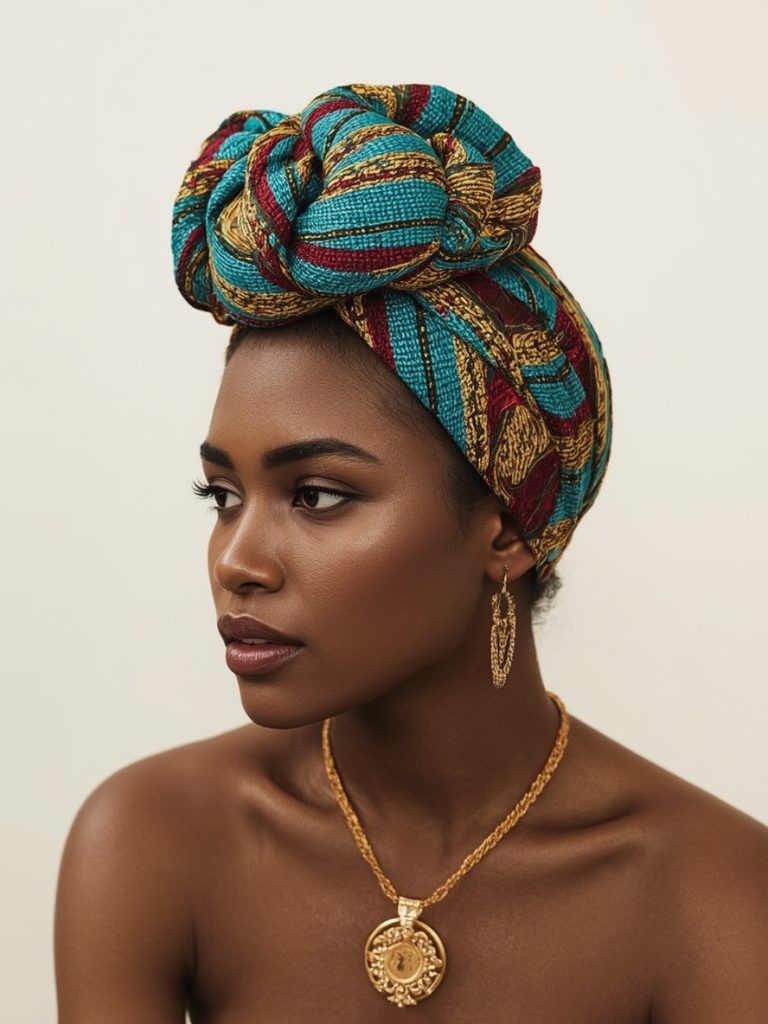 Hair Wrap Designs : Wavy Hair with Partial Wrap