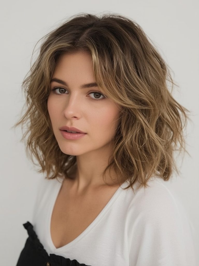 Wavy Bob For Thin Hair Older Women