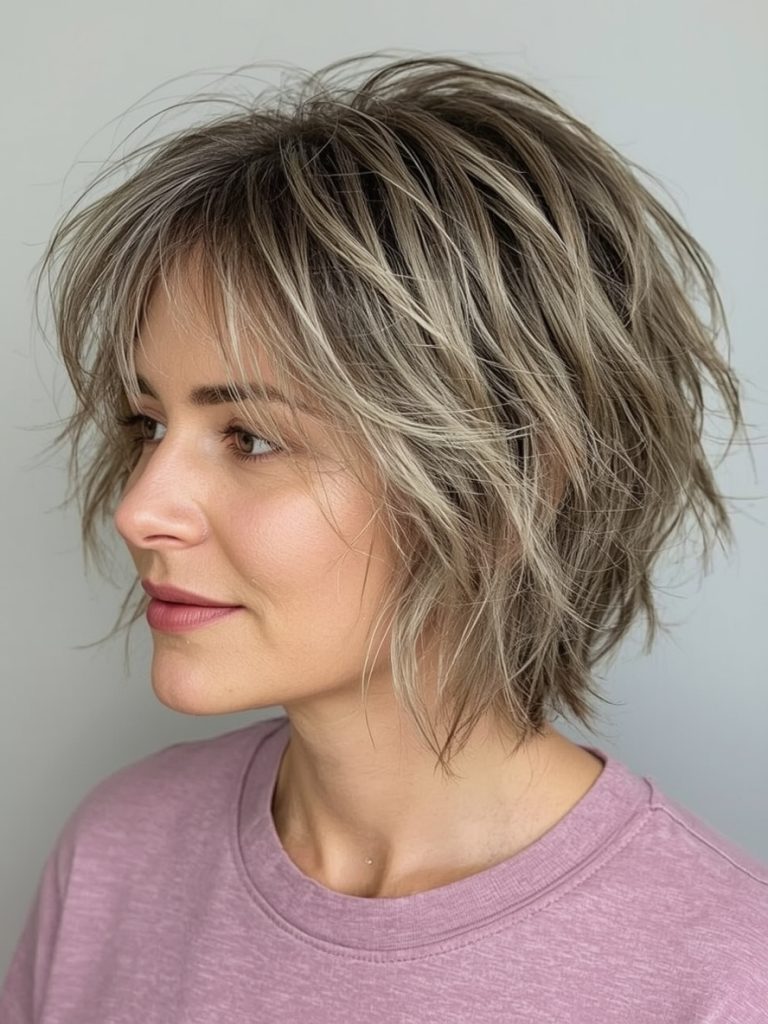 Hairstyles For Thin Fine Hair Over 60: Voluminous Waves with a Side Part