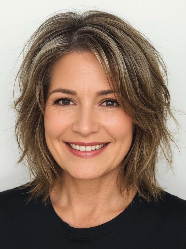 Chin-Length Bob For Thin Hair Older Women