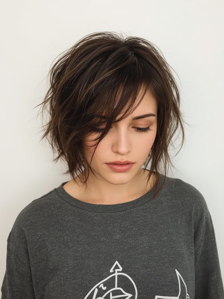 The Wispy Bangs Short Messy Haircuts For Women
