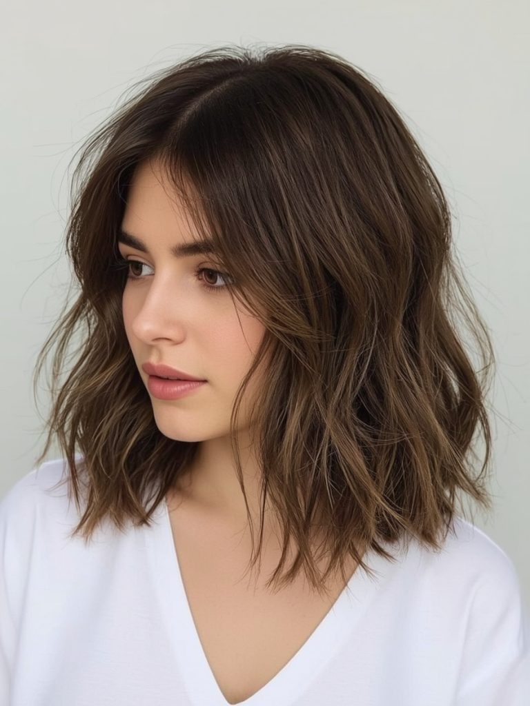 Brunette Summer Hair 2025: Brunette Half-Up Half-Down with a Bow