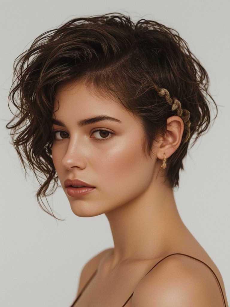 Hair Wrap Designs: Braided Pigtails with Wrap Accents