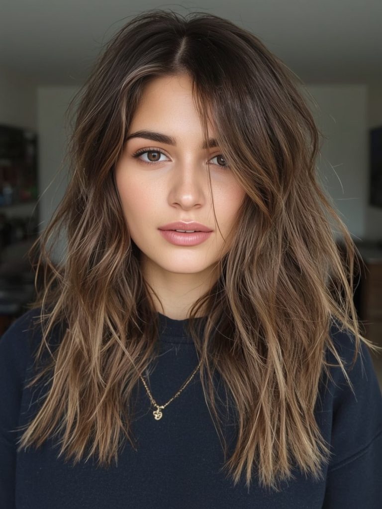 Brunette Summer Hair 2025: Brunette Wet Look Hair