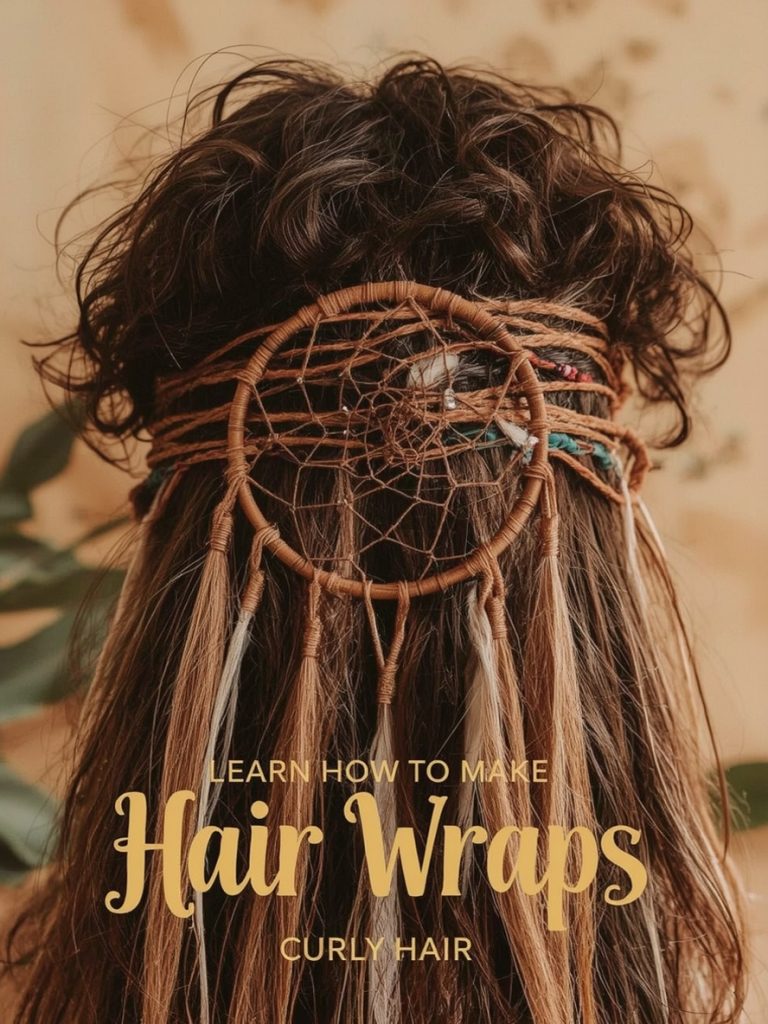 Hair Wrap Designs : Half-Up, Half-Down with Wrap Highlights