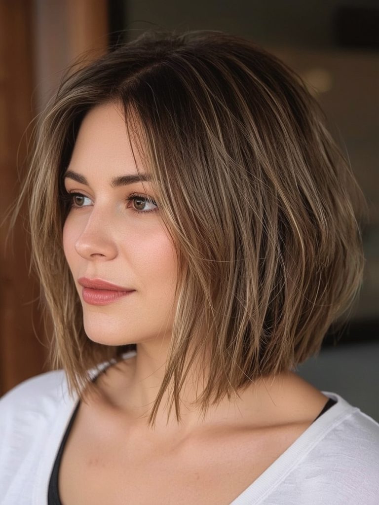 Hairstyles For Thin Fine Hair Over 60: Textured Crop with Feathered Layers