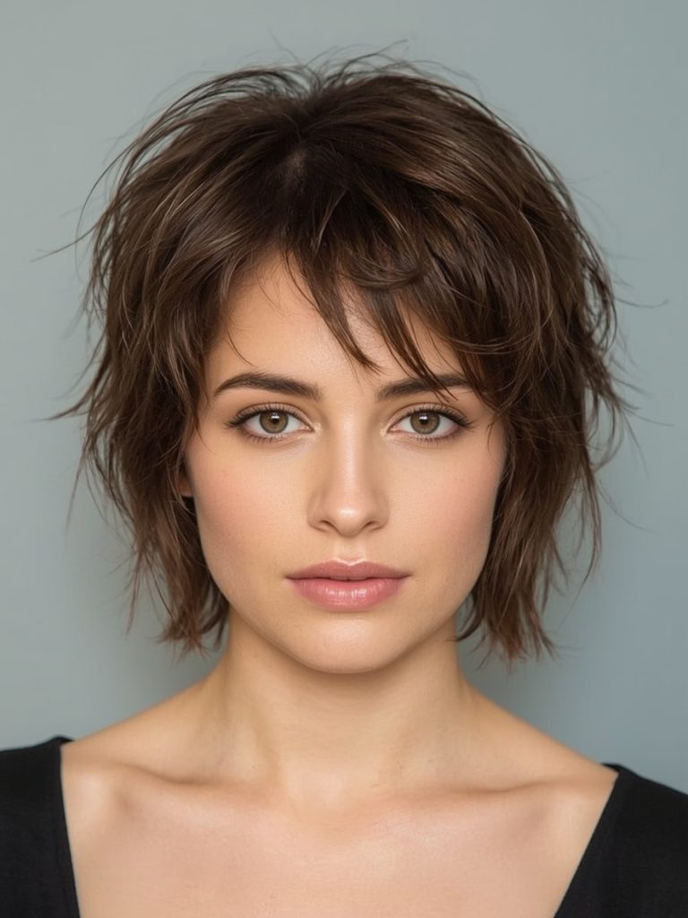 Timeless Elegance: The Classic Shag Haircut For Women and Short Messy Haircuts For Women