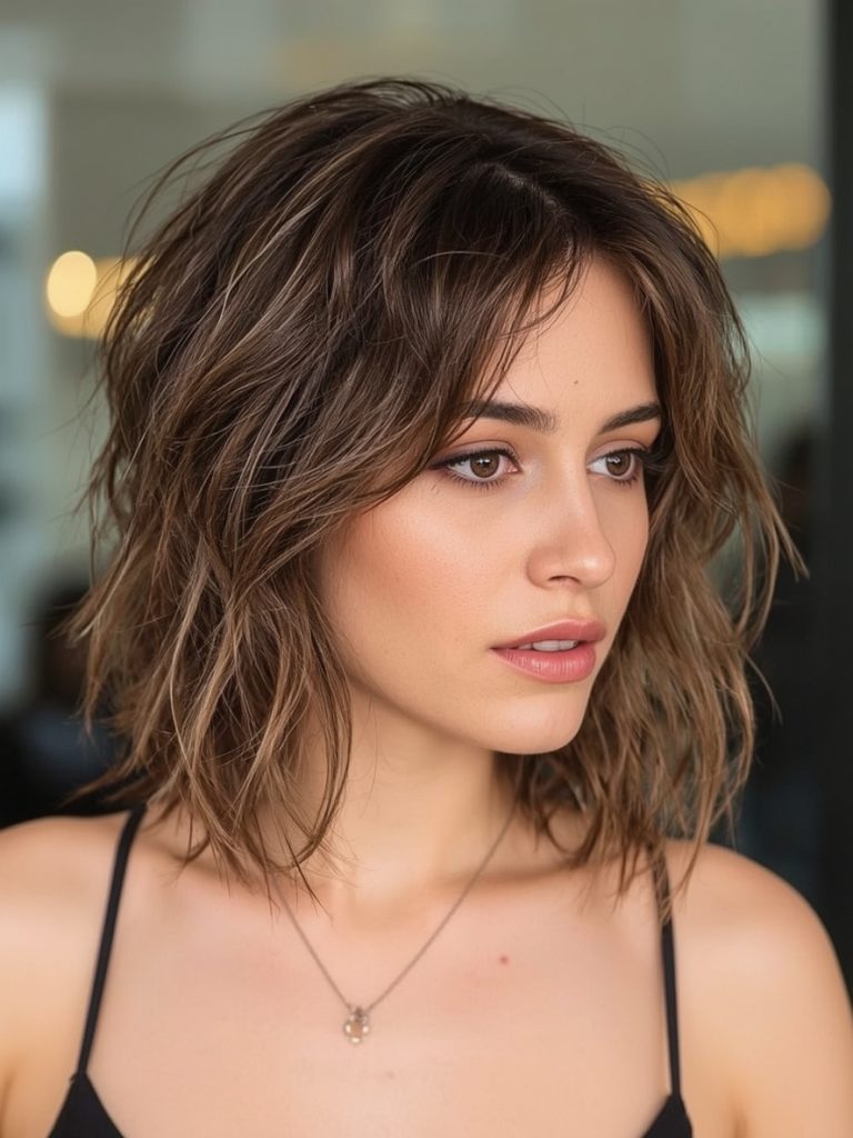 Low Ponytail for Shoulder Length Hairstyle For Thin Hair Fine