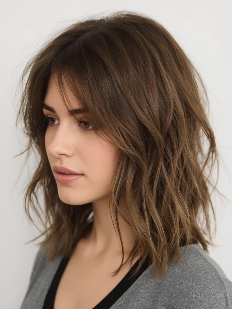 Slightly Angled Bob for Shoulder Length Hairstyle For Thin Hair Fine