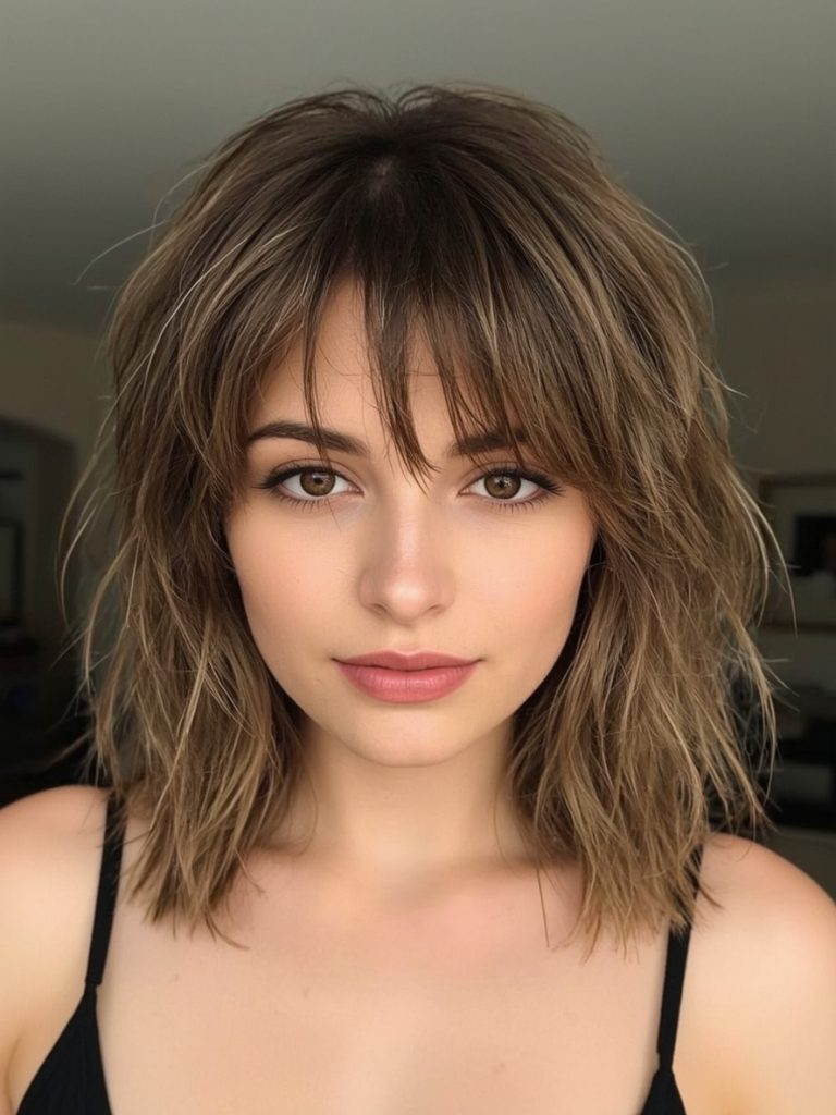  Curtain Bangs for Shoulder Length Hairstyle For Thin Hair Fine