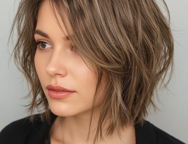 Flipped Ends for Shoulder Length Hairstyle For Thin Hair Fine