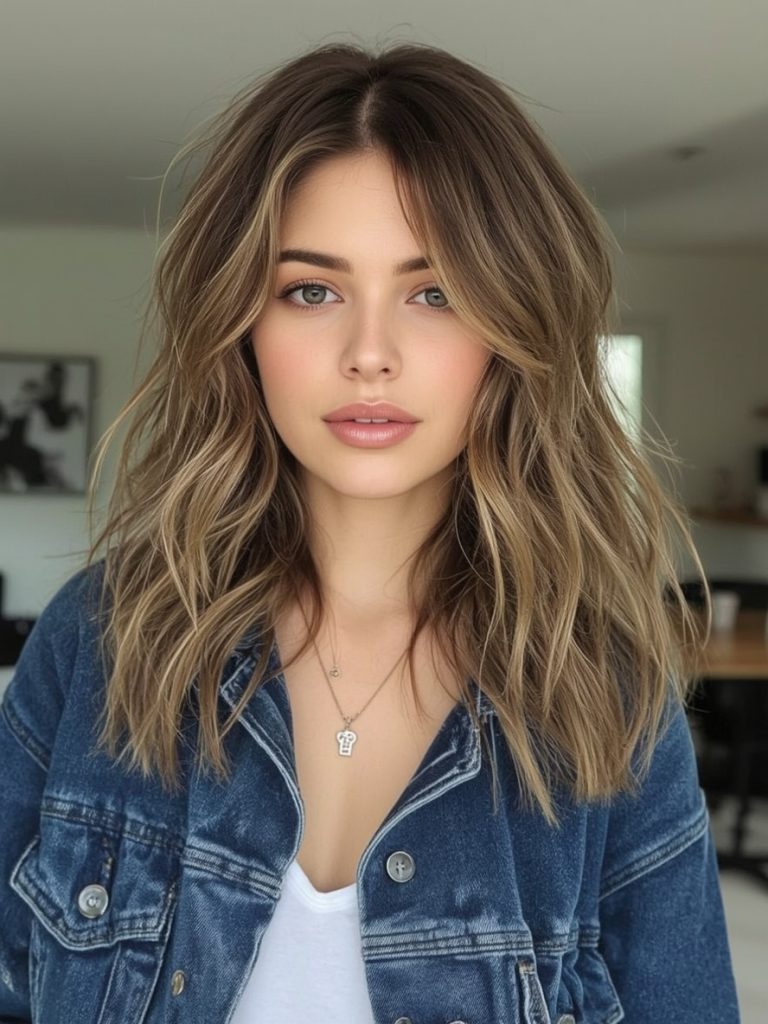  Blunt Bob with Highlights for Shoulder Length Hairstyle For Thin Hair Fine