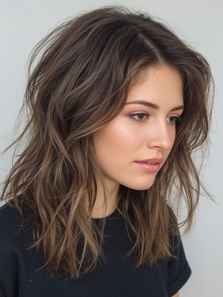  Shaggy Layers for Shoulder Length Hairstyle For Thin Hair Fine