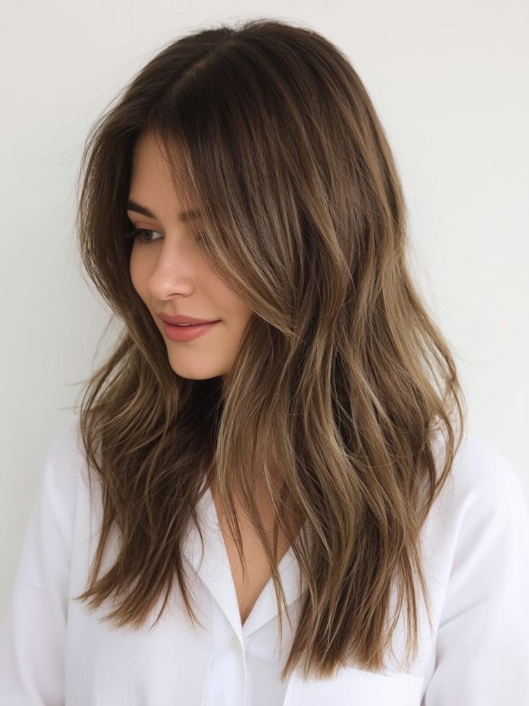 Wispy Layers for Shoulder Length Hairstyle For Thin Hair Fine