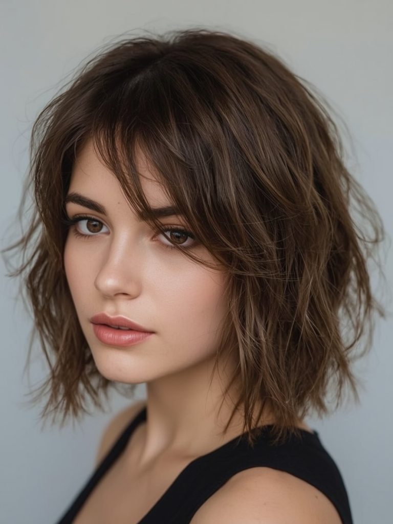  Blunt Cut for Shoulder Length Hairstyle For Thin Hair Fine