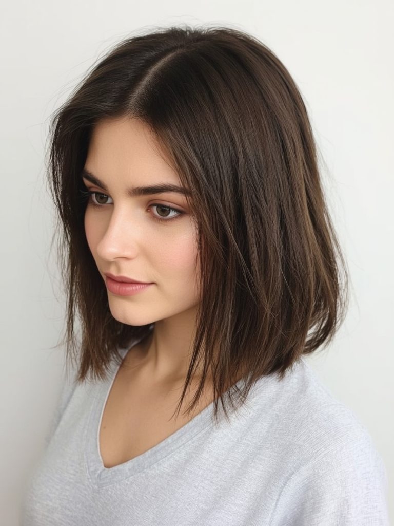 Textured Waves for Shoulder Length Hairstyle For Thin Hair Fine