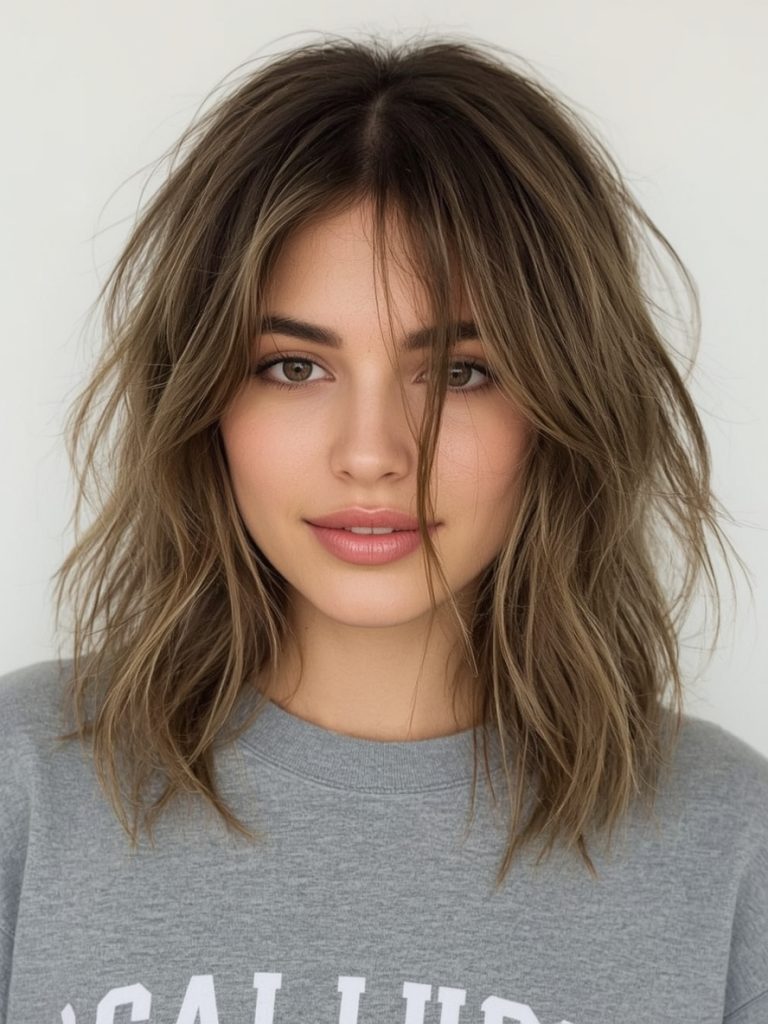  Textured Bob for Shoulder Length Hairstyle For Thin Hair Fine