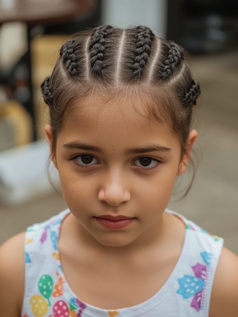 Hair Styles Kids: Half-Up Braid