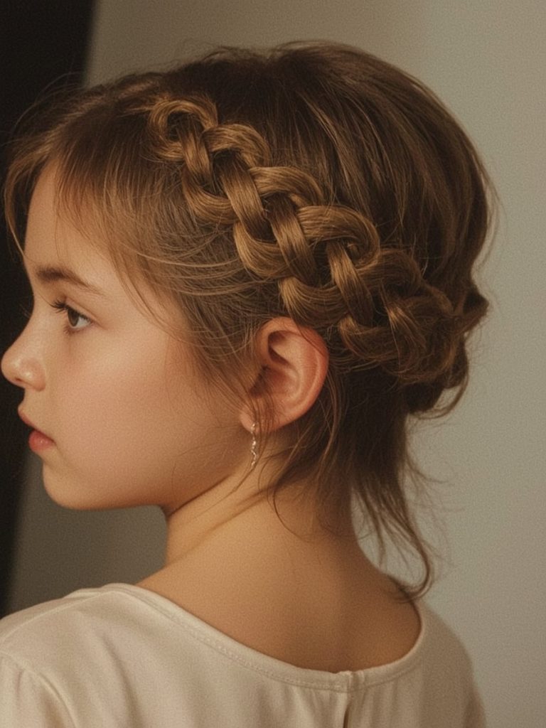 Hair Styles Kids: Half-Up Top Knot