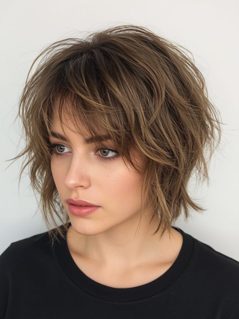 The Edgy Appeal of a Short Messy Haircuts For Women with a Short Shag Cut Female Vibe