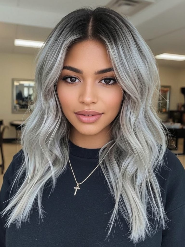 Silver Faux Hawk on Dark Skin