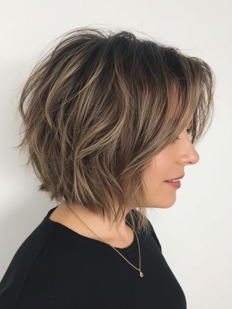 Hairstyle For Thin Fine Hair Over 50: Pixie With Long Bangs