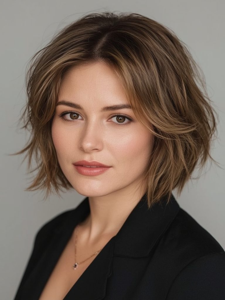 Hairstyle For Thin Fine Hair Over 50: Side-Swept Pixie