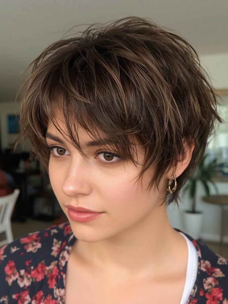 Short Messy Haircuts For Women Inspired by the Short Shag Fine Hair Over 50