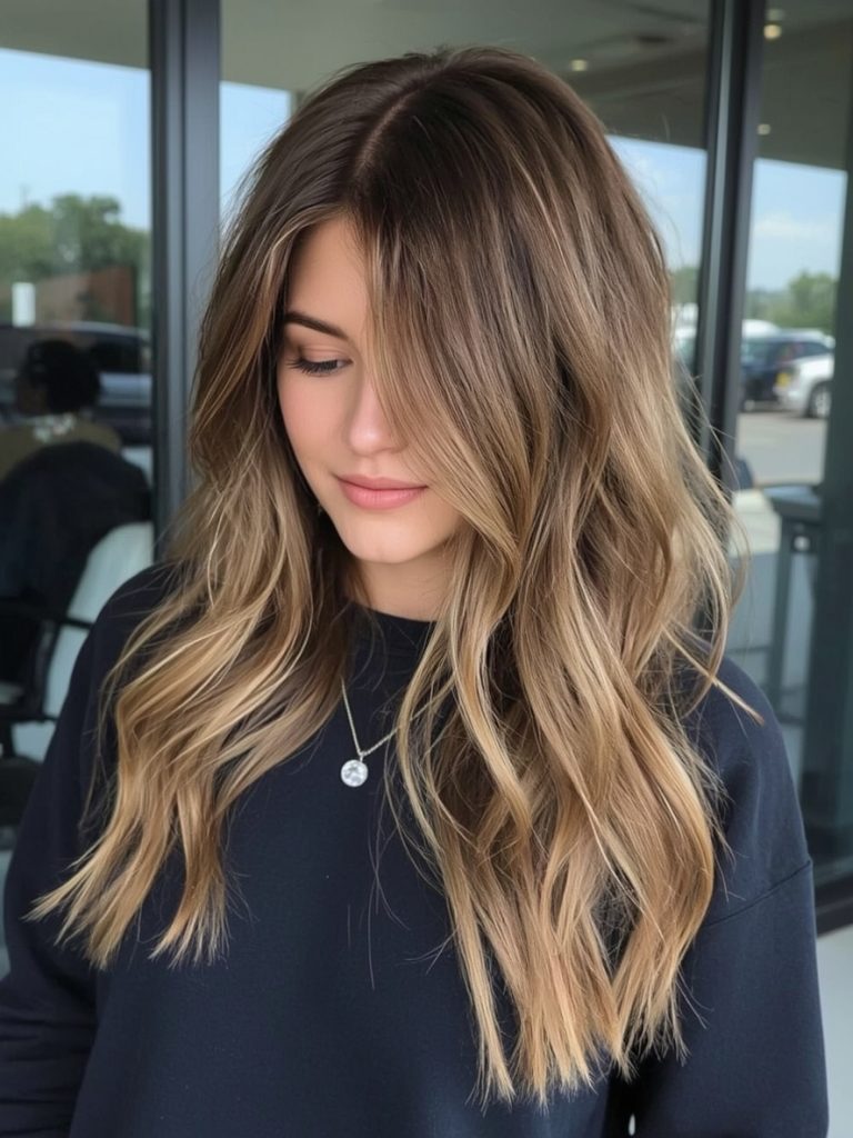 Honey Brown Balayage: Macadamia Nut