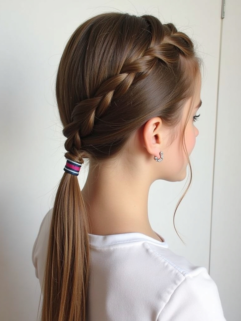 Hairstyles For School: Accessorized Bun
