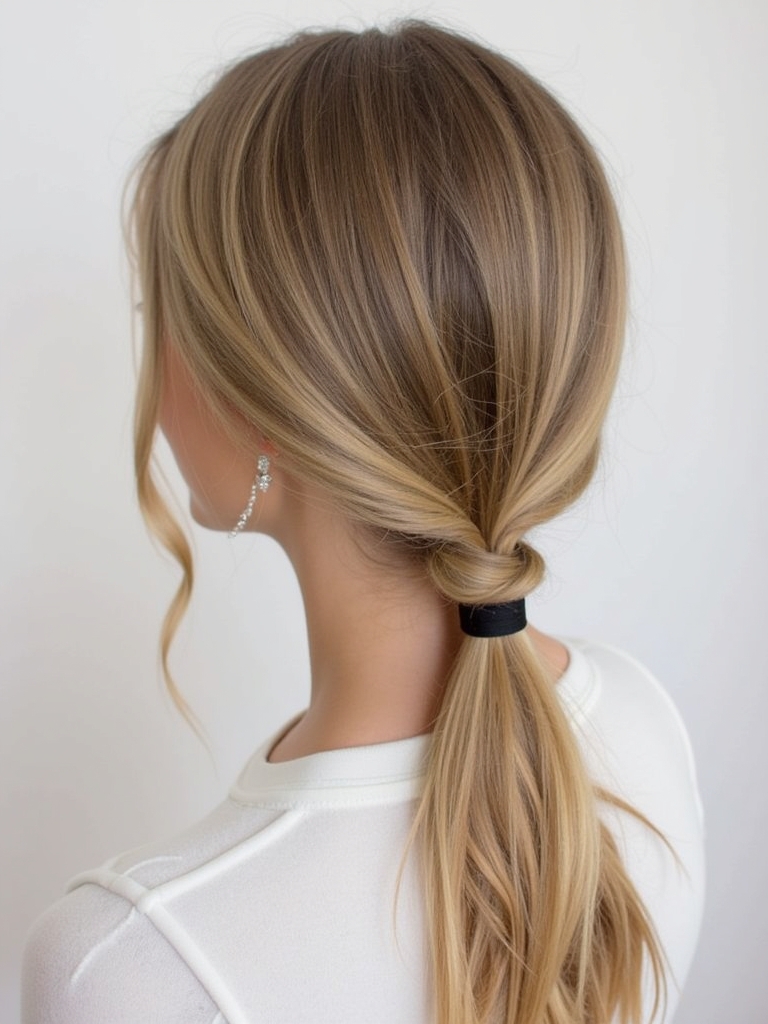 Hairstyles For School: Knotted Half Updo