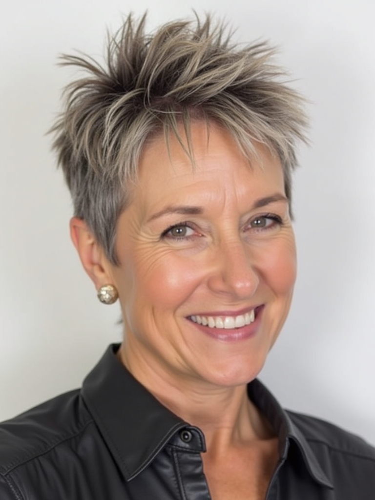 Hairstyles For Thin Hair Fine Over 50: Side Part with Volume