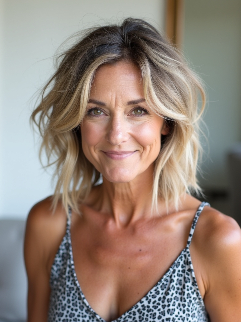 Hairstyles For Thin Hair Fine Over 50: Ear-Length Bob