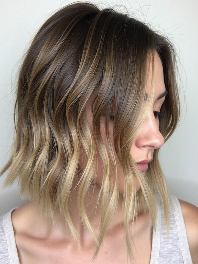 Collarbone Length Hair: Twisted Half-Up