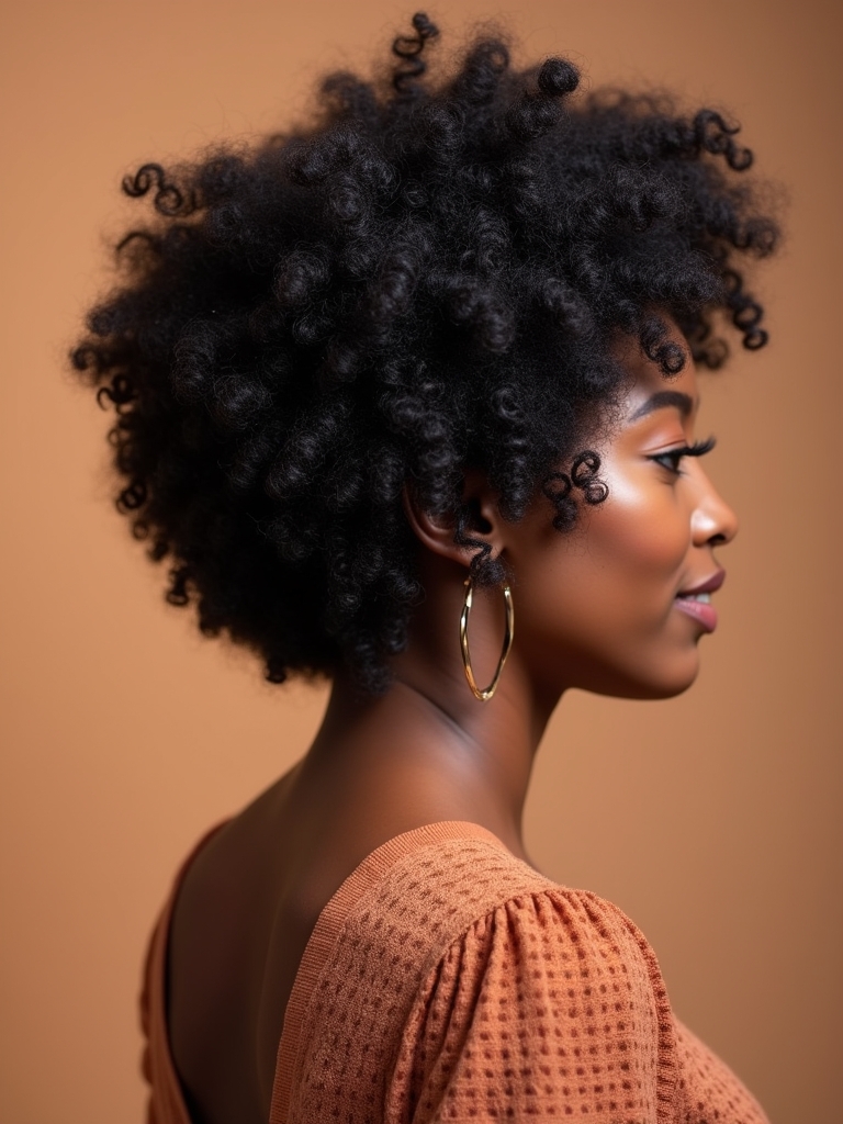 Short Hair Back View: Knotted Hairstyle