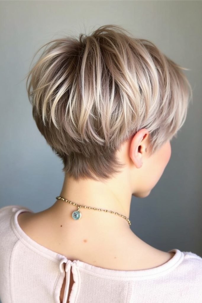 Pixie Cut Back View: Short Wedge Haircut